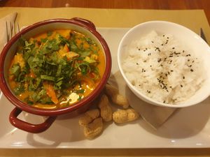 Red penang curry  at La Pika in Mojacar