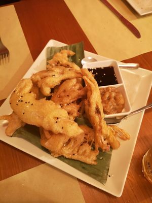 Beautiful banana blossom tempura 😍 at La Pika in Mojacar