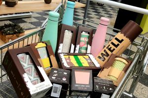 Bamboo coffee cups and reusable water bottles. Photo by: Trgovina Narava on Facebook at Trgovina Narava in Zagorje Ob Savi