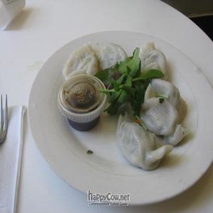 Steamed Dumplings at Loving Hut NYC in New York City