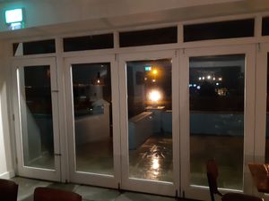 Outside deck - open in good weather at The Driftwood in Rosses Point