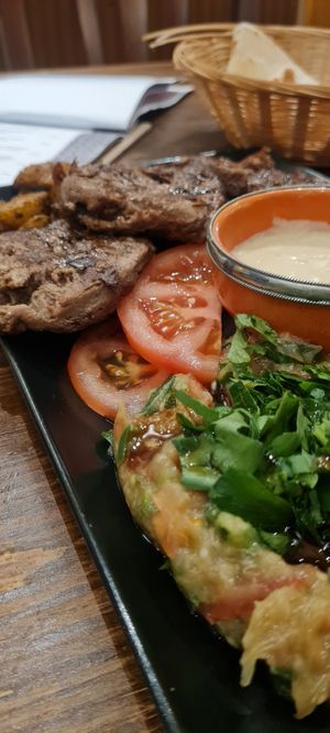 Main dish at Vegano Flavors in Berlin