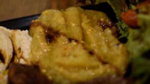 baba ghanoush at Vegano Flavors in Berlin