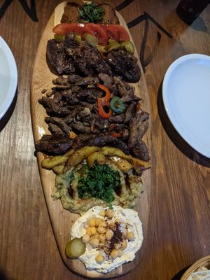 Grillmix plate for 2 persons.
 at Vegano Flavors in Berlin