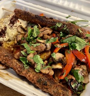 one part of the grill plate   at Vegano Flavors in Berlin