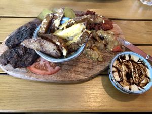 Vegan Steak with Potatoes 🥔  at Vegano Flavors in Berlin