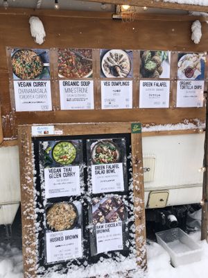 Menu  at Vegan Organic Green Food Camper in Hakuba