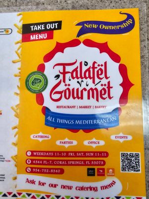 Welcoming at Falafel Gourmet in Coral Springs