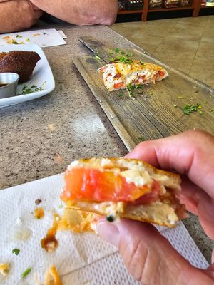 Grilled Feta Bread at Falafel Gourmet in Coral Springs