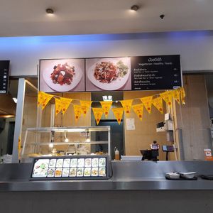 Small stall in JJ Mall at Happy Vegan - สุขใจมังสวิรัติ in Bangkok