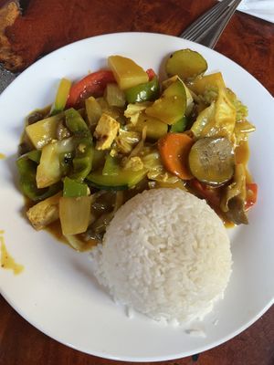 Tofu & veg curry   at Delilahs in Nong Khiaw