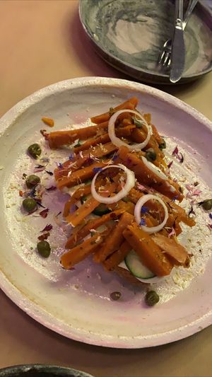 Carrot Lox at Winners Vegan Restaurant in Athens