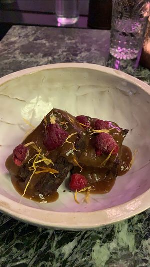 Sweet potato brownie at Winners Vegan Restaurant in Athens