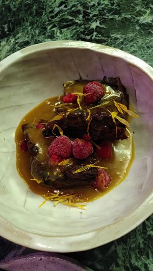 The desert at Winners Vegan Restaurant in Athens