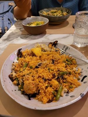 Indonesian Bowl at Winners Vegan Restaurant in Athens