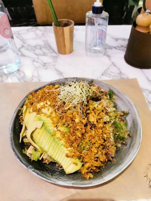 LA salad at Winners Vegan Restaurant in Athens