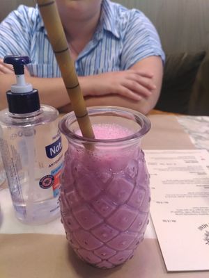 dragon milk at Winners Vegan Restaurant in Athens