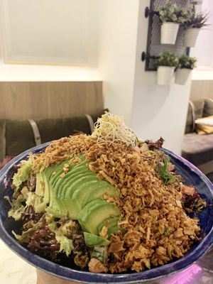 L.A. Salad  at Winners Vegan Restaurant in Athens