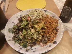 L.A. Salad at Winners Vegan Restaurant in Athens