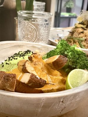 The protein bowl  at Winners Vegan Restaurant in Athens