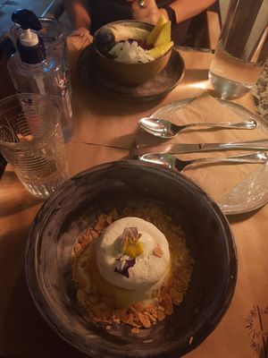 Dessert at Winners Vegan Restaurant in Athens