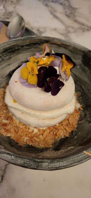 Delicious Pavlova at Winners Vegan Restaurant in Athens