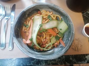 Menu of the day at Winners Vegan Restaurant in Athens