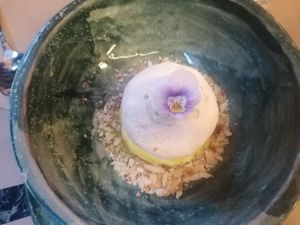 Lemon meringue at Winners Vegan Restaurant in Athens