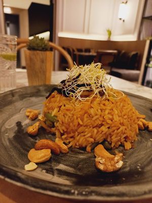 Indonesian Bowl at Winners Vegan Restaurant in Athens