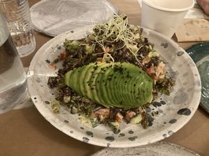 Salad at Winners Vegan Restaurant in Athens