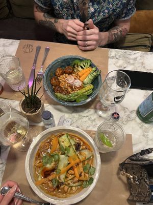   at Winners Vegan Restaurant in Athens