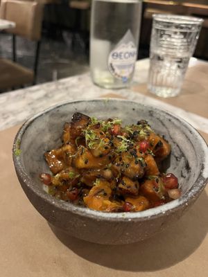 Sweet potato side dish   at Winners Vegan Restaurant in Athens