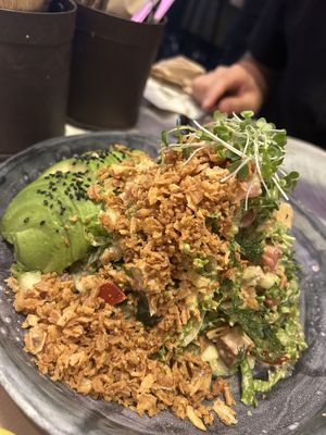 LA salad (our favorite)  at Winners Vegan Restaurant in Athens