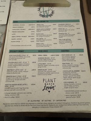 Drink Menu 1/2 at Winners Vegan Restaurant in Athens