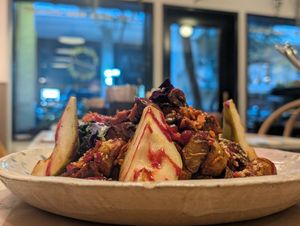 Winter salad at Winners Vegan Restaurant in Athens