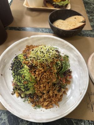 L.A. Salad  at Winners Vegan Restaurant in Athens