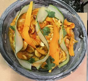 Tofu curry lemon grass 18€  at Winners Vegan Restaurant in Athens