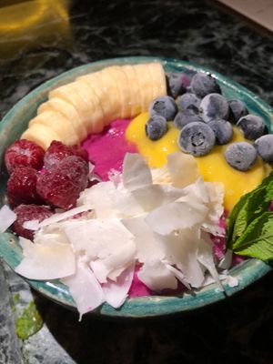 pitaya bowl at Winners Vegan Restaurant in Athens