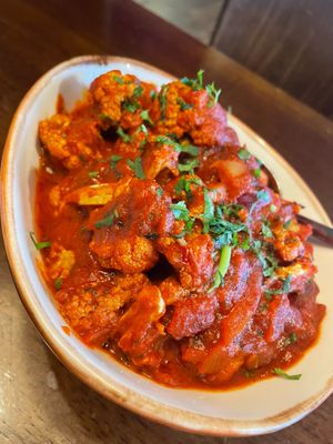 Channa masala - Tea infused chic peas cooked along side onions, ginger, garlic, green chili and spices at Mama Masala in Londonderry