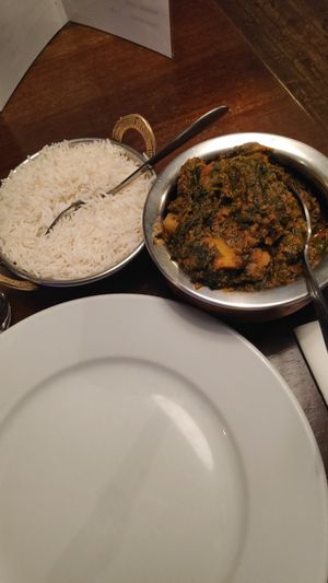 Portions big enough for two. at Mama Masala in Londonderry