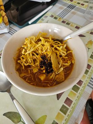 Takeaway Kao Soi. Yum! at G-Long in Chiang Mai