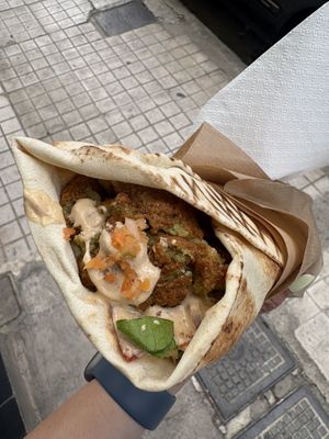   at To Revithi Falafel Bar in Athens