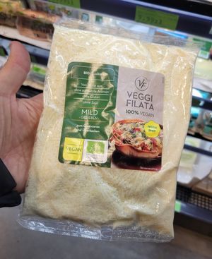 Vegan cheese at Smak Natury in Warsaw