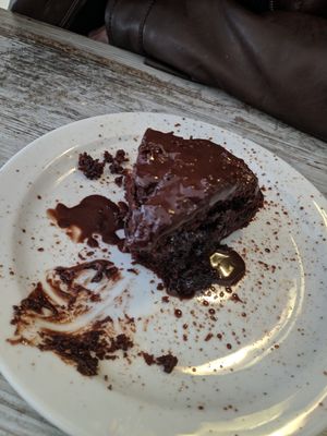 Pastel de chocolate con Nutella casera at El Jardi in Mataro