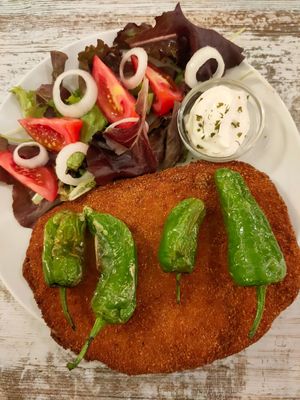 Cordon bleu Vegan at El Jardi in Mataro
