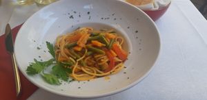 Spaghetti alle verdure at Al Corner in Venice