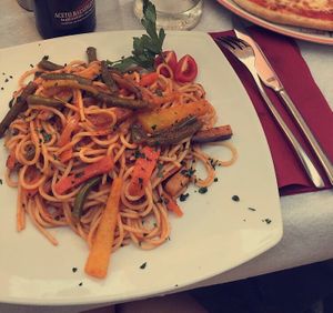Spaghetti Verdure  at Al Corner in Venice