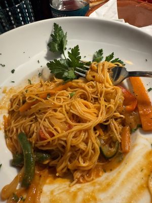 Vegetable tagliolini  at Al Corner in Venice