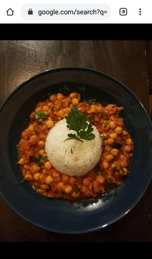 Chana Masala at Café Rebel Milo in Leipzig