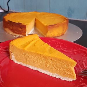 Gluten free Sweet potato and Orange Cheesecake at Café Rebel Milo in Leipzig